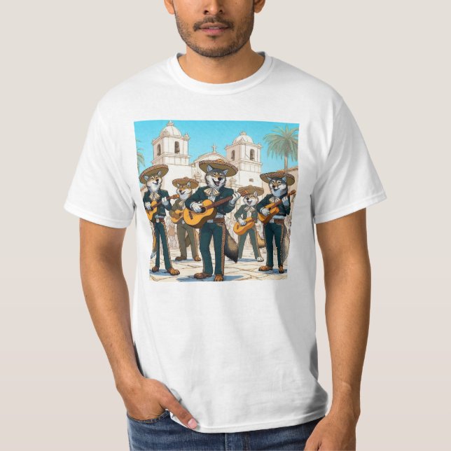 Los Coyotes Mariachi T Shirt (Framsida)