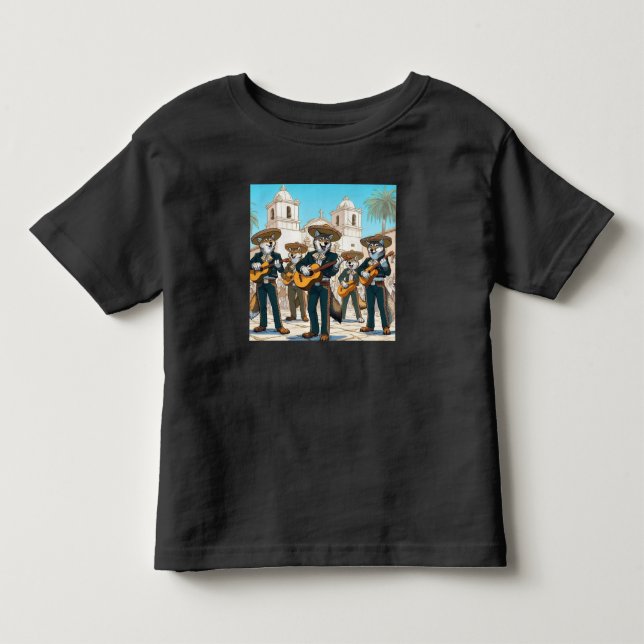 Los Coyotes Mariachi  T Shirt (Framsida)