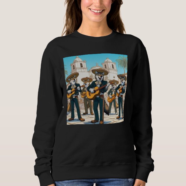 Los Coyotes Mariachi  T Shirt (Framsida)