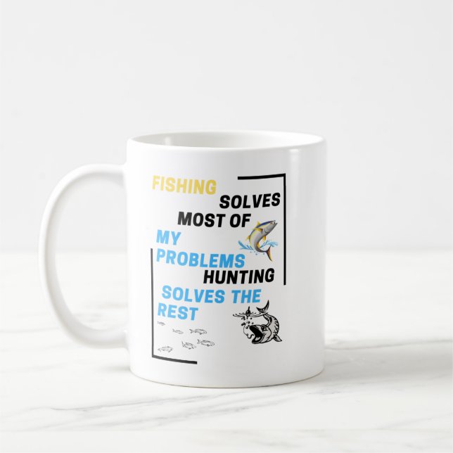 Lös de flesta av mina problem som jakt löser reste kaffemugg (Vänster)