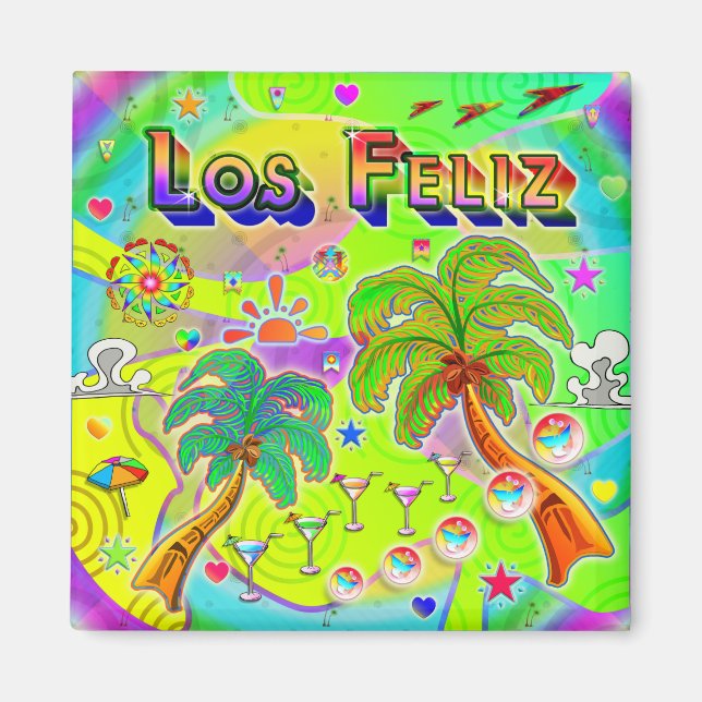 Los Feliz Mind Focus Magnet (Framsidan)