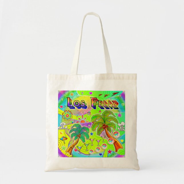 Los Feliz Mind Focus Tote Bag Tygkasse (Framsidan)