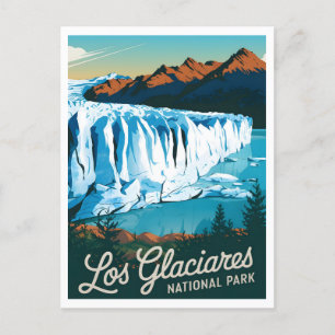 Los Glaciares nationalpark Vintage Vykort