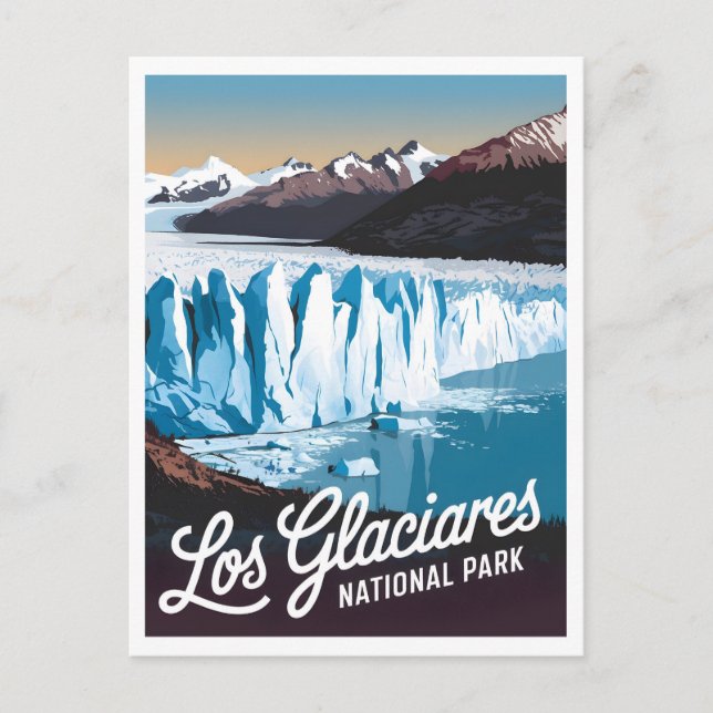 Los Glaciares nationalpark Vykort (Framsida)
