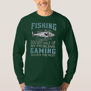 Lös hälften av mina problem med fisketrädarfisk t shirt