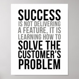 Lös kundens problem poster