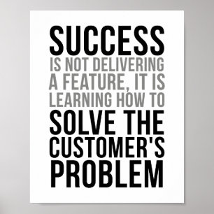 Lös kundens problem poster