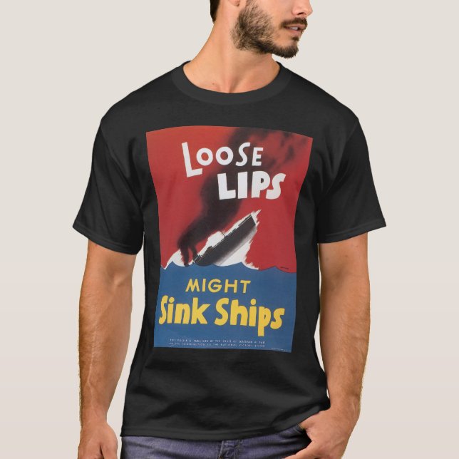 Lös Läppar Sink Fraktass Världskrig 2 Tee (Framsida)