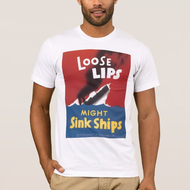 Lös Läppar Sink Fraktass Världskrig 2 Tee (Framsida)