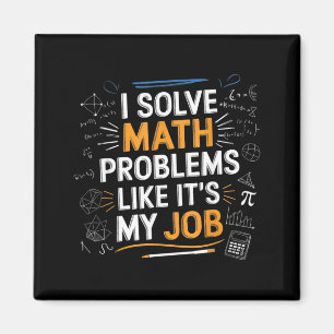 Lös matematiska problem som ett jobb Rolig matemat Magnet