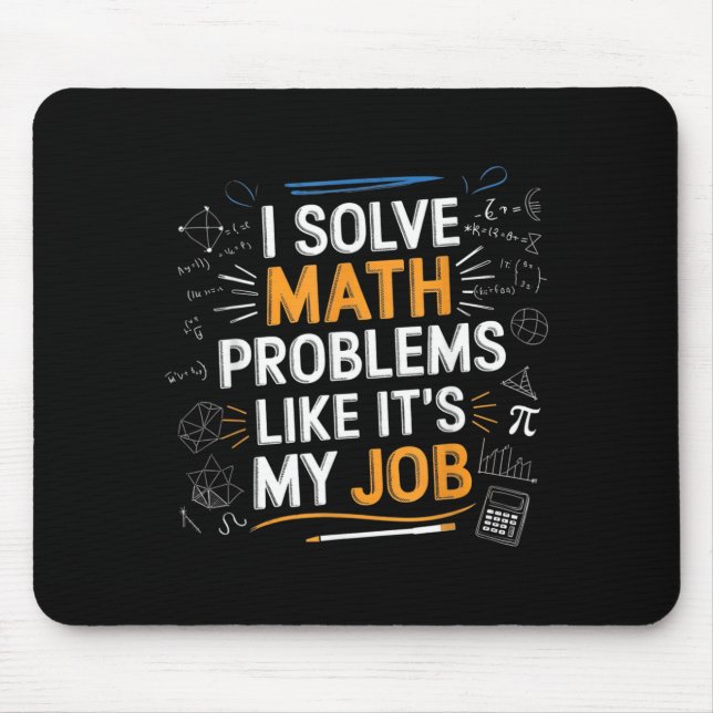 Lös matematiska problem som ett jobb Rolig matemat Musmatta (Framsidan)