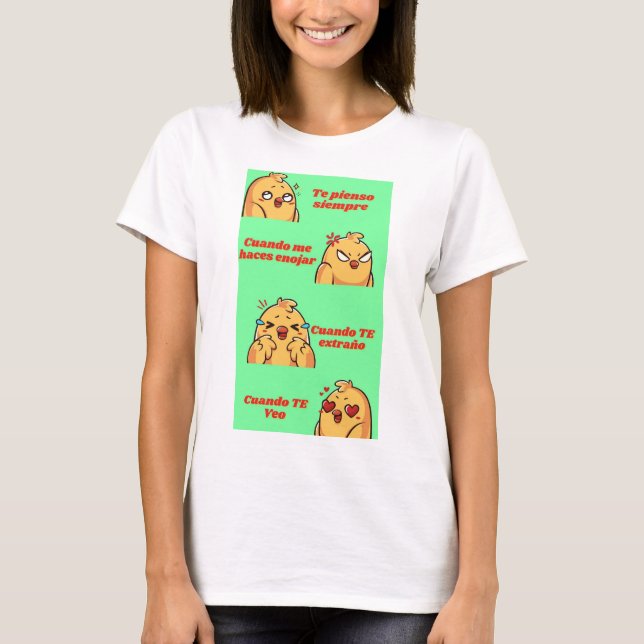 Los memes del pollito t shirt (Framsida)