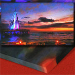 Los Muertos Pier 1182 Art Canvastryck<br><div class="desc">Vid målning av samlingsarbetsytan "Los Muertos Pier 1182", som ger en långvarig, tonad, motståndskraftig utskrift av gallerikvalitet. Klicka på knappen "Anpassa" om du vill ha fler designalternativ. Utformningen skapades från min målning Los Muertos Pier 1182 som fångade Los Muertos Pier i Puerto Vallarta, Mexiko framför strandrestaurangen Cuates y Cuetes. Vatten...</div>
