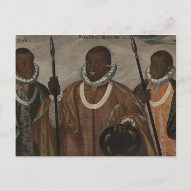 Los mulatos de Esmeraldas (Mulattos of Esmeraldas) Vykort (Framsida)