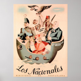 LOS NACIONALES Spanska Civil Krig Gov Propaganda Poster