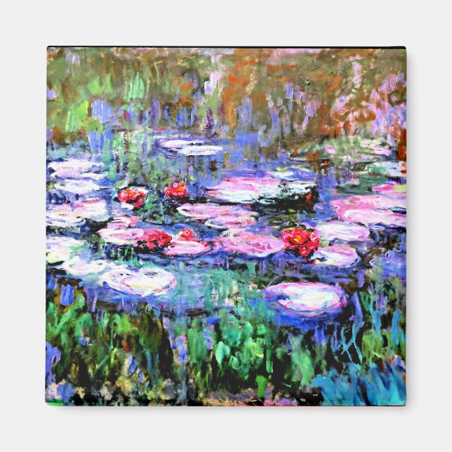 Los Nenufares av Monet Affisch Magnet (Framsidan)