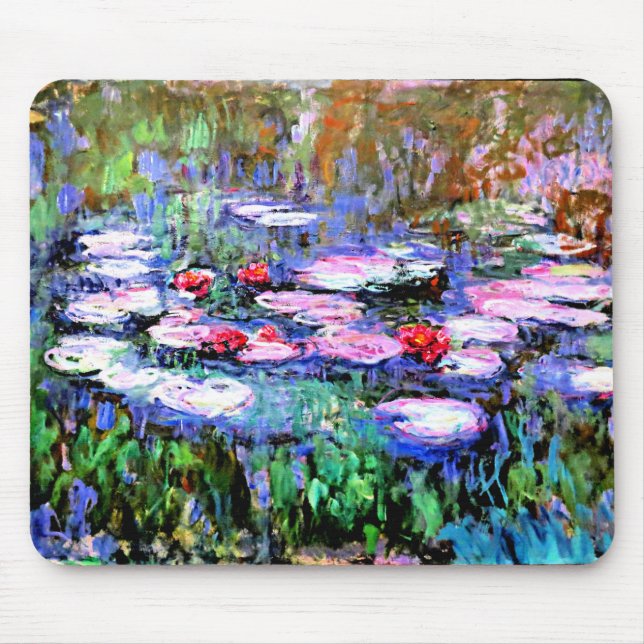Los Nenufares (vatten lilies) av Claude Monet, Musmatta (Framsidan)