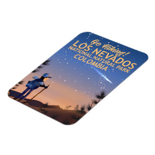 Los Nevados National Natural Park Travel-affisch Magnet