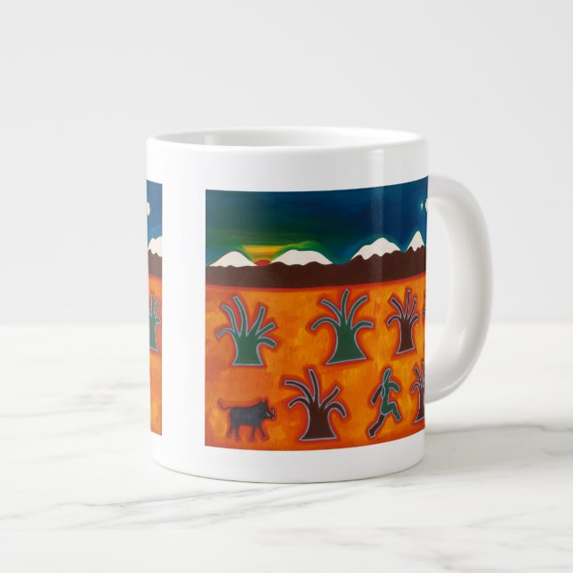 Los Olivos en el Invierno 2010 Jumbo Mugg (Framsida höger)