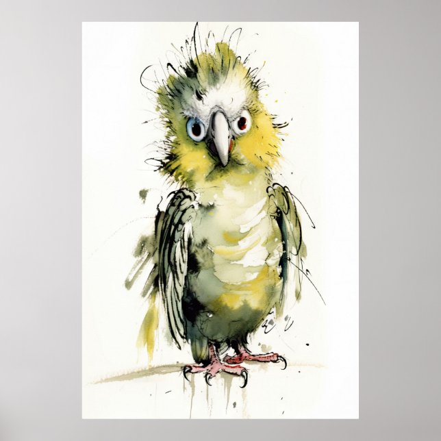 Lös papegoja poster (Framsidan)