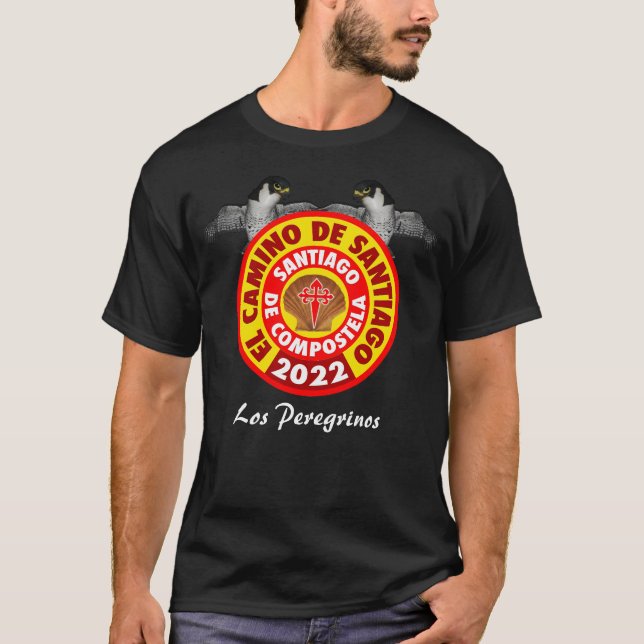 Los Peregrinos del Camino De Santiago 2022 T-Shirt (Framsida)