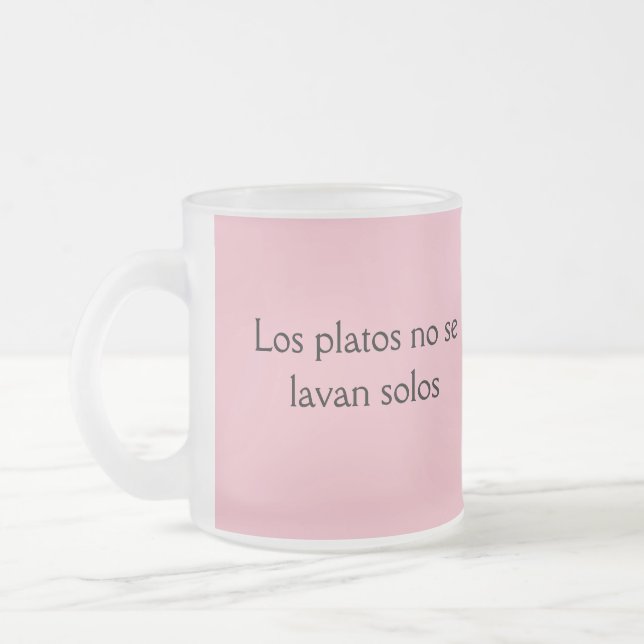 Los platos no se lavan solos frases de mamma frostad glasmugg (Vänster)