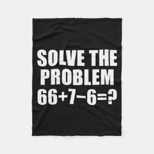 Lös Problemet 67 Meme Six Seven Elementär Mat Fleecefilt