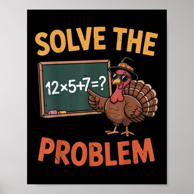 Lös Problemet 67 Meme Turkiet Matematiklärare Än Poster (Framsidan)