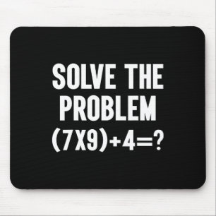 Lös Problemet 67 Sex Sju Rolig Matematiklärare Musmatta