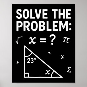 Lös Problemet Gör Matten 67 Meme Rolig Lärare Poster