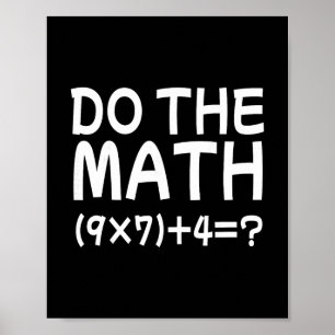 Lös Problemet Gör Matten 67 Meme Rolig Lärare Poster