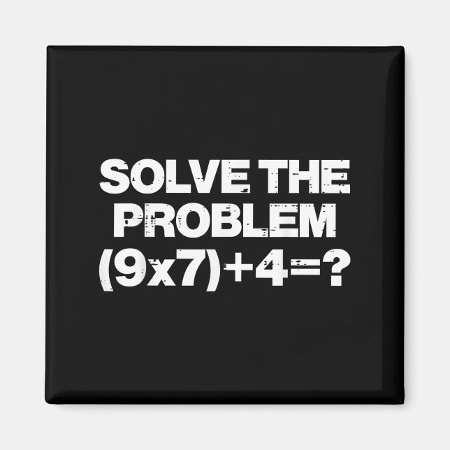 Lös Problemet Math 67 Meme 6 7 Kostym Barn Pojkar Magnet (Framsidan)