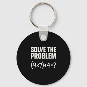 Lös Problemet Rolig Matematik 67 Meme Lärare Stude Nyckelring
