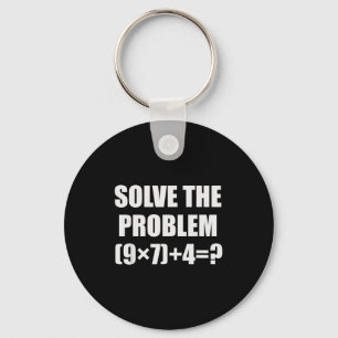 Lös Problemet Roligt 67 Meme Brainrot Matematik Lä Nyckelring