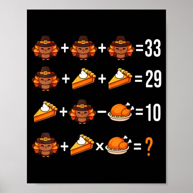 Lös Problemet Roligt 67 Meme Brainrot Matematik Lä Poster (Framsidan)