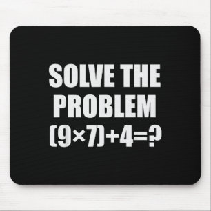 Lös Problemet Roligt 67 Meme Brainrot Matematiklär Musmatta