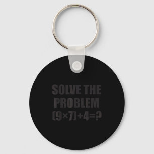 Lös Problemet Roligt 67 Meme Brainrot Matematiklär Nyckelring