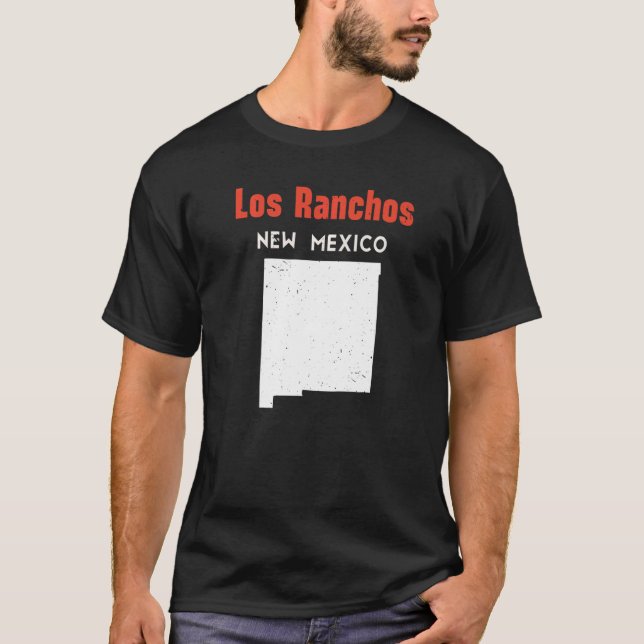 Los Ranchos de Albuquerque USA State America Trave T Shirt (Framsida)
