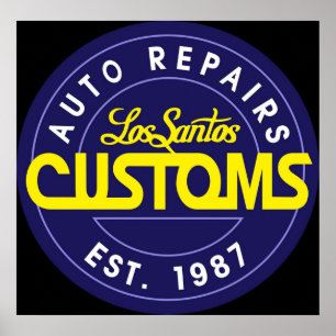 Los Santos Anpassningsbars Poster