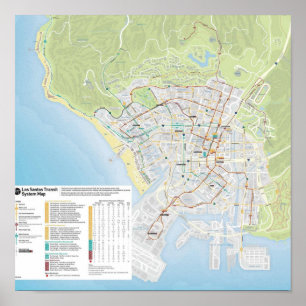 Los Santos Buss Karta Poster
