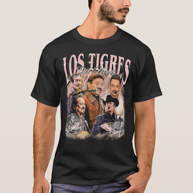 Los Tigres del Norte - mexikanskt band  T Shirt (Framsida)
