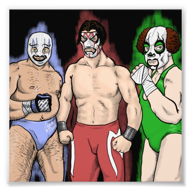 Los Tres Chiflados De La Furia Fototryck (Framsidan)