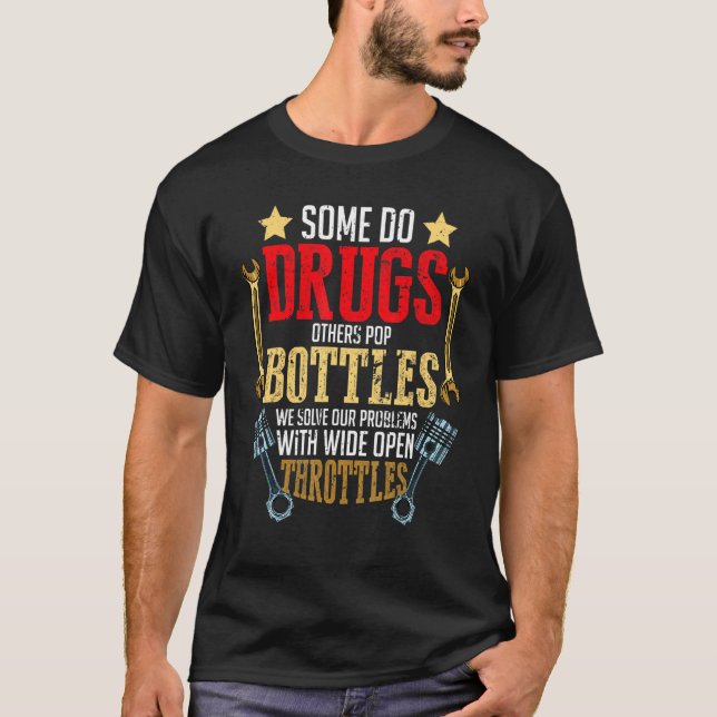 Lös våra problem vid öppna ruttlar, bil Mechani T Shirt (Framsida)