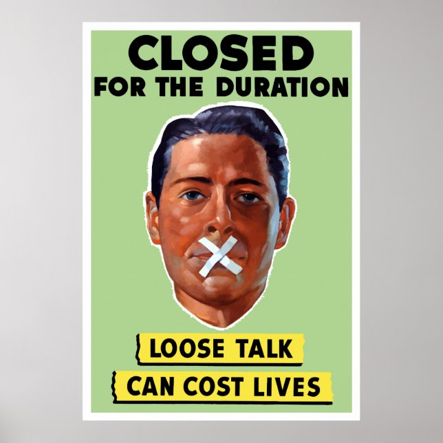 Lösa samtal kan kosta liv poster (Framsidan)