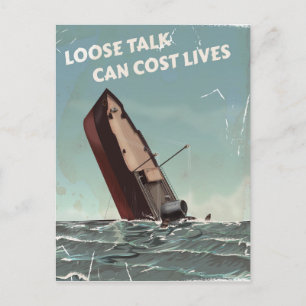 Lösa samtalskostnadsliv WW2 Poster Vykort