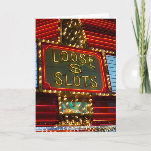 Lösa springor undertecknar på kasinot, Las Vegas, Kort