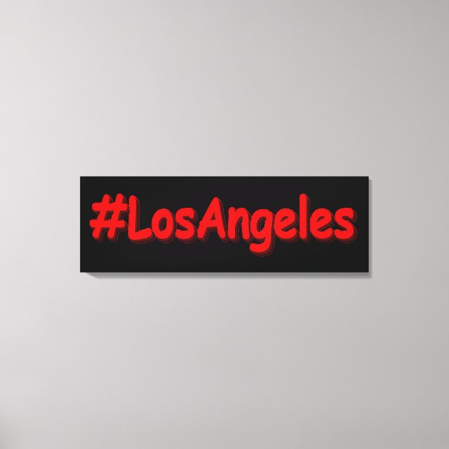 "#LosAngeles" Cute Design. Köp nu Canvastryck (Framsida)