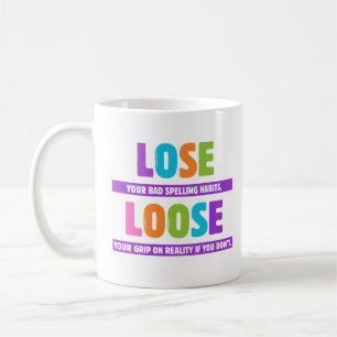 Lose Loose Grammar - Lose Loose Grammar - Lose Sta Kaffemugg