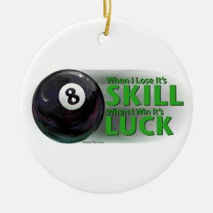 Lose Skill Win Tur 8 Boll Julgransprydnad Keramik