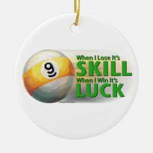 Lose Skill Win Tur 9 Boll Julgransprydnad Keramik
